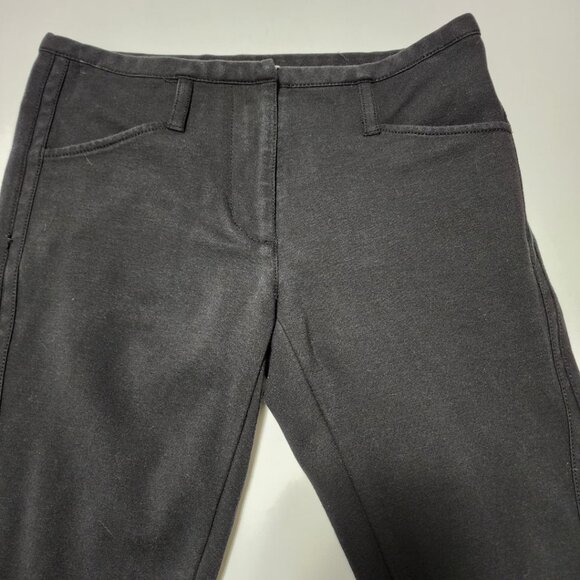 3.1 Phillip Lim Black Stretch Knit Mid Rise Skinny Ankle Pants - Picture 4 of 7